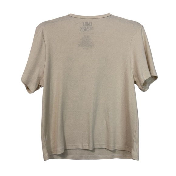 🍁 3/$15 Emily in Paris Cream Graphic Tee - Picture 3 of 5
